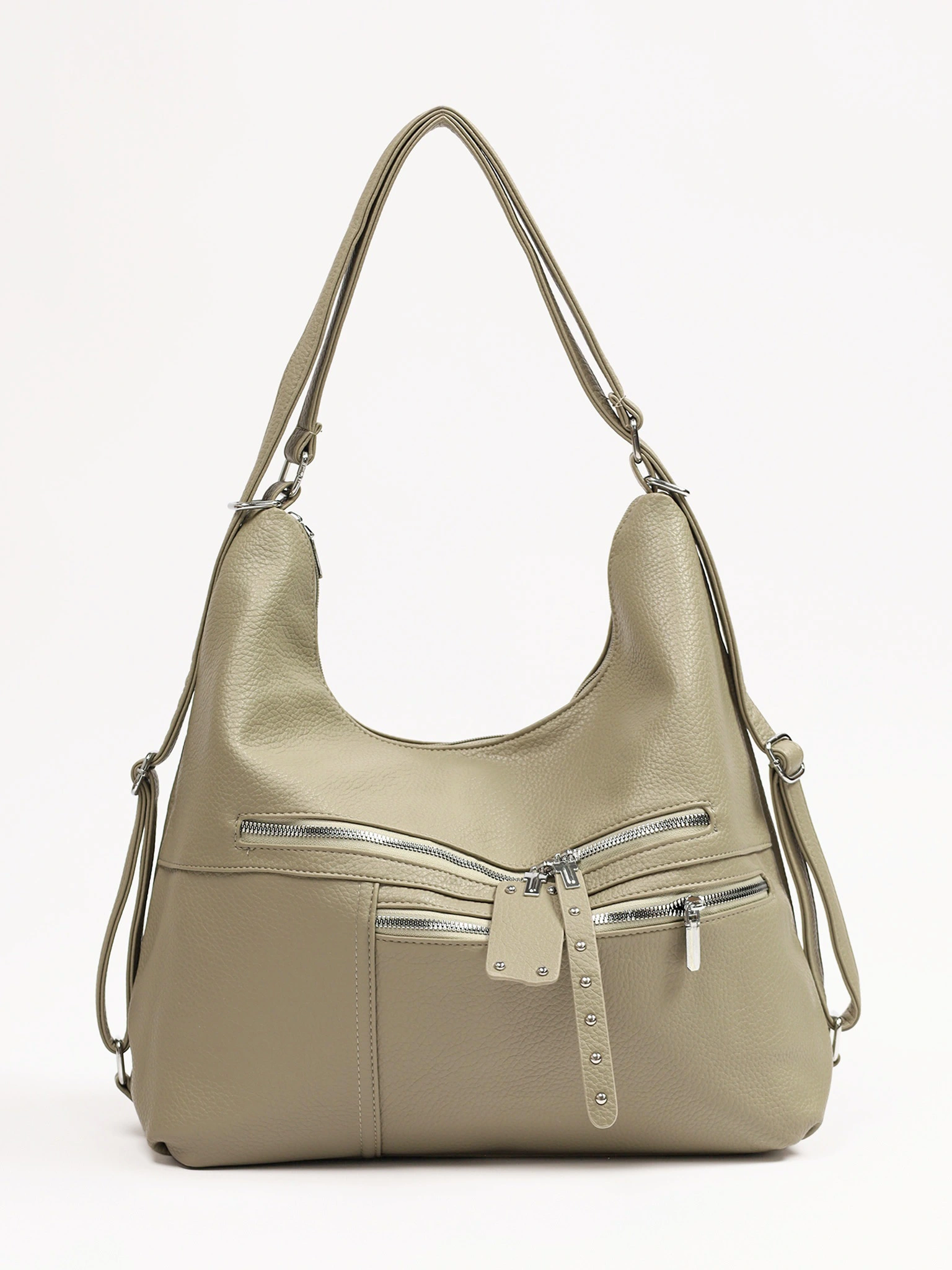 Сумка-шоппер с декоративными пуллерами в ассортименте